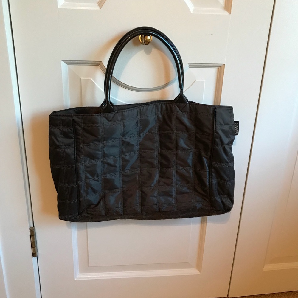 Milano Series Brown quilted tote bag